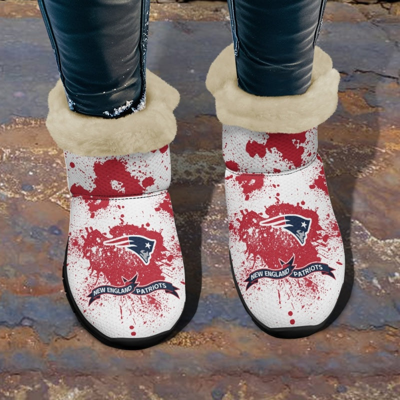 New England Patriots Comfy Winter Snow Boots AZDDWSB000127