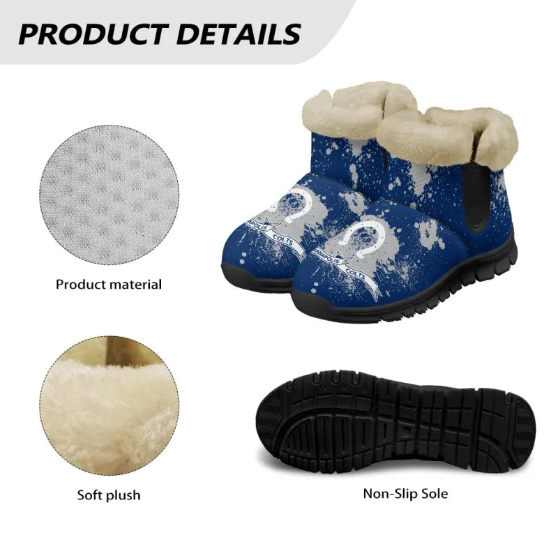 Indianapolis Colts Comfy Winter Snow Boots AZDDWSB000121