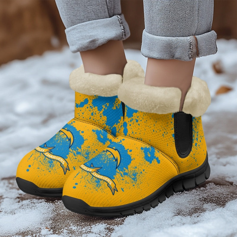 Los Angeles Chargers Comfy Winter Snow Boots AZDDWSB000125