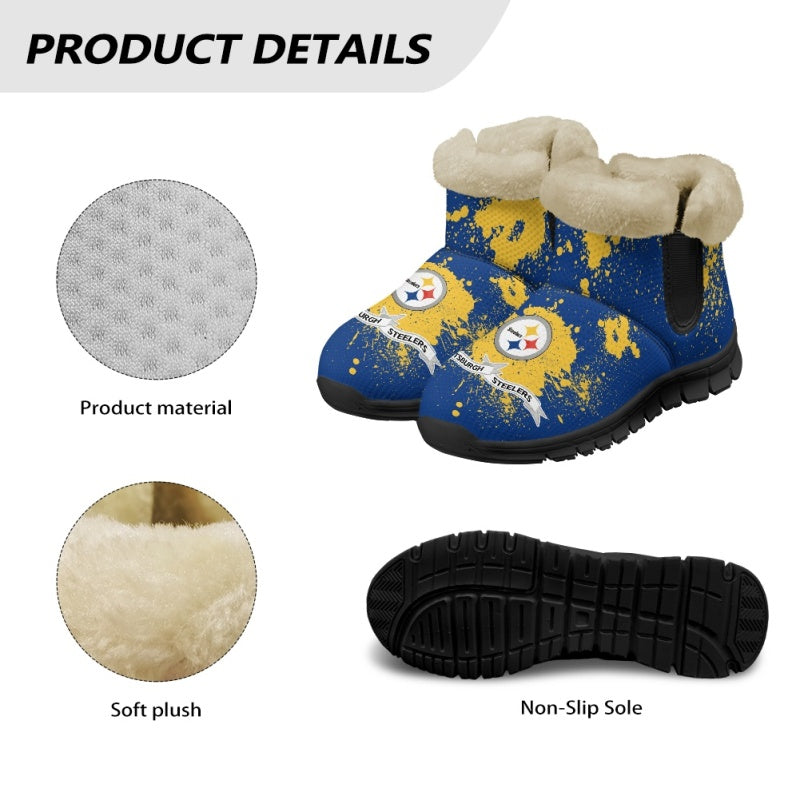 Pittsburgh Steelers Comfy Winter Snow Boots AZDDWSB000129