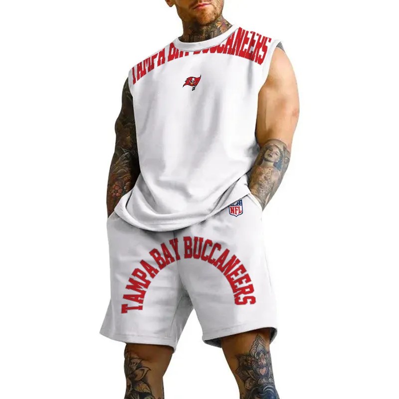 Tampa Bay Buccaneers Combo Men Jersey Tank Top and Shorts AZICOTATTMS00027