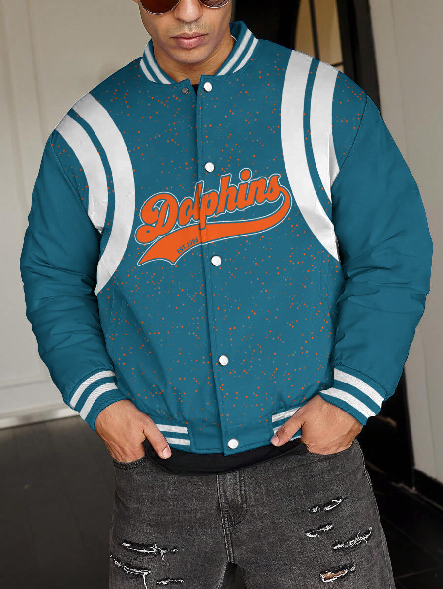 Miami Dolphins National Football League Varsity Jacket AZBTVJK000430