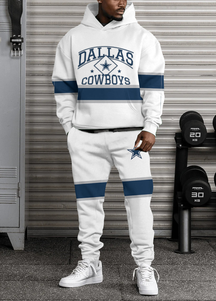 Dallas Cowboys Combo Pullover Hoodie And Sweatpants AZBTPHSP000324