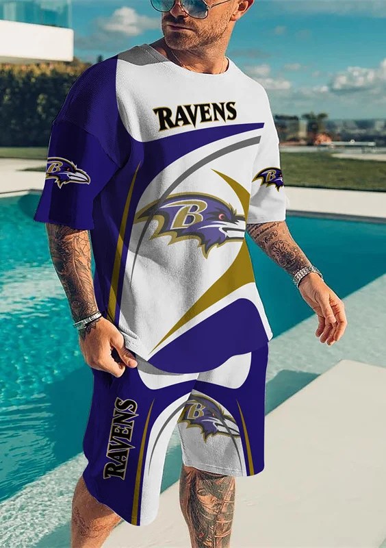 Baltimore Ravens T-shirt and shorts AZTS027
