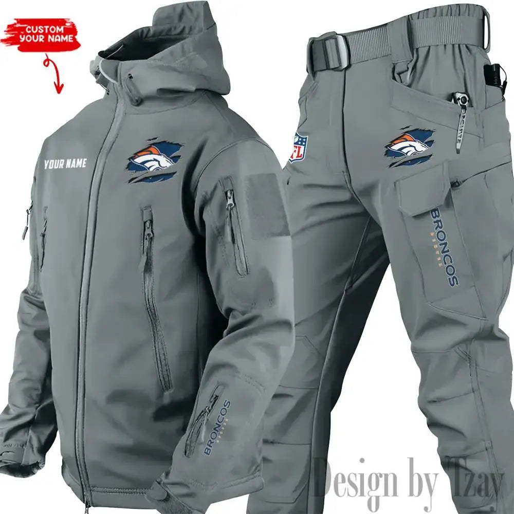 Denver Broncos Outdoor Jacket and Pants 000078