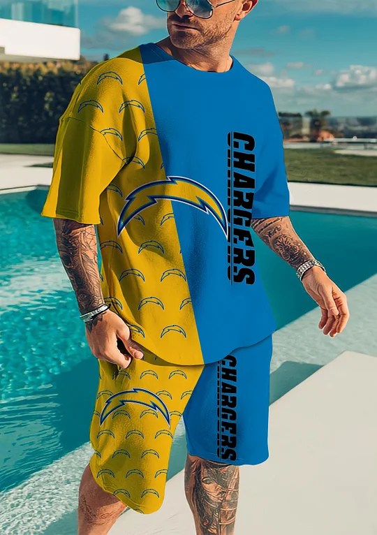 Los Angeles Chargers T-shirt and Shorts AZTS540
