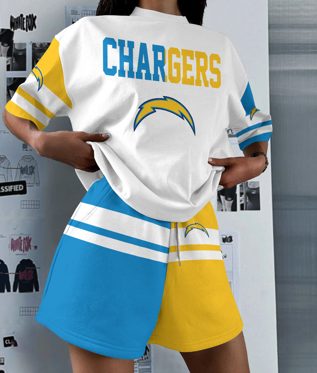 Los Angeles Chargers Limited Edition Top And Shorts Two-Piece Suits