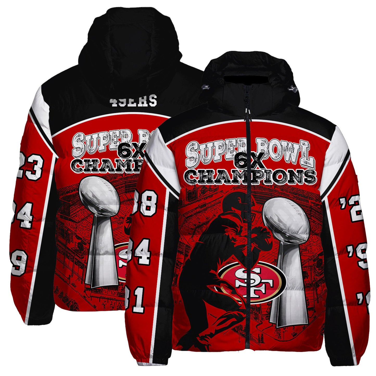 San Francisco 49ers CozyCloud Down Jacket AZBTDWJ000343