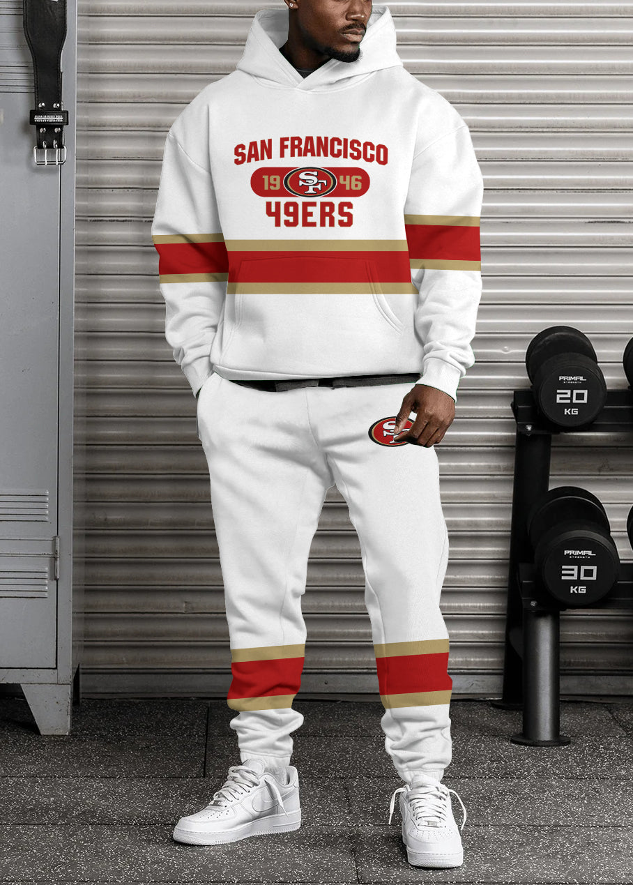 San Francisco 49ers Combo Pullover Hoodie And Sweatpants AZBTPHSP000492