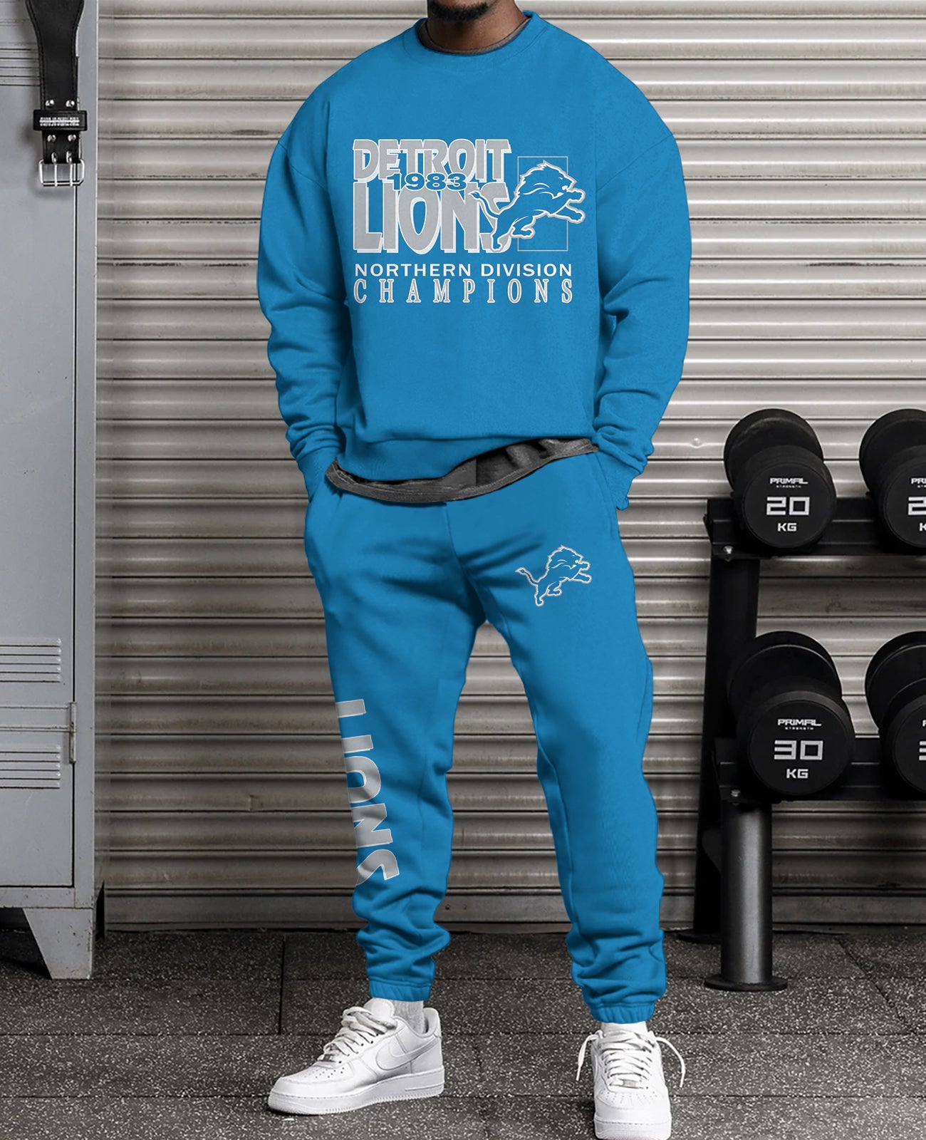 Detroit Lions Combo 3D Sweatsuit and Sweatpants Unisex CBSP247