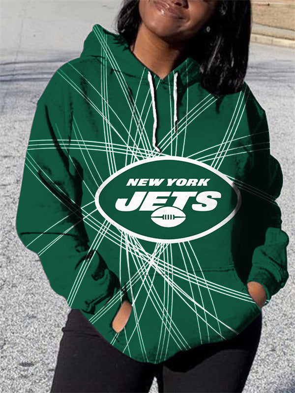 New York Jets 3D Printed Pocket Pullover Hoodie AZBTPH000145