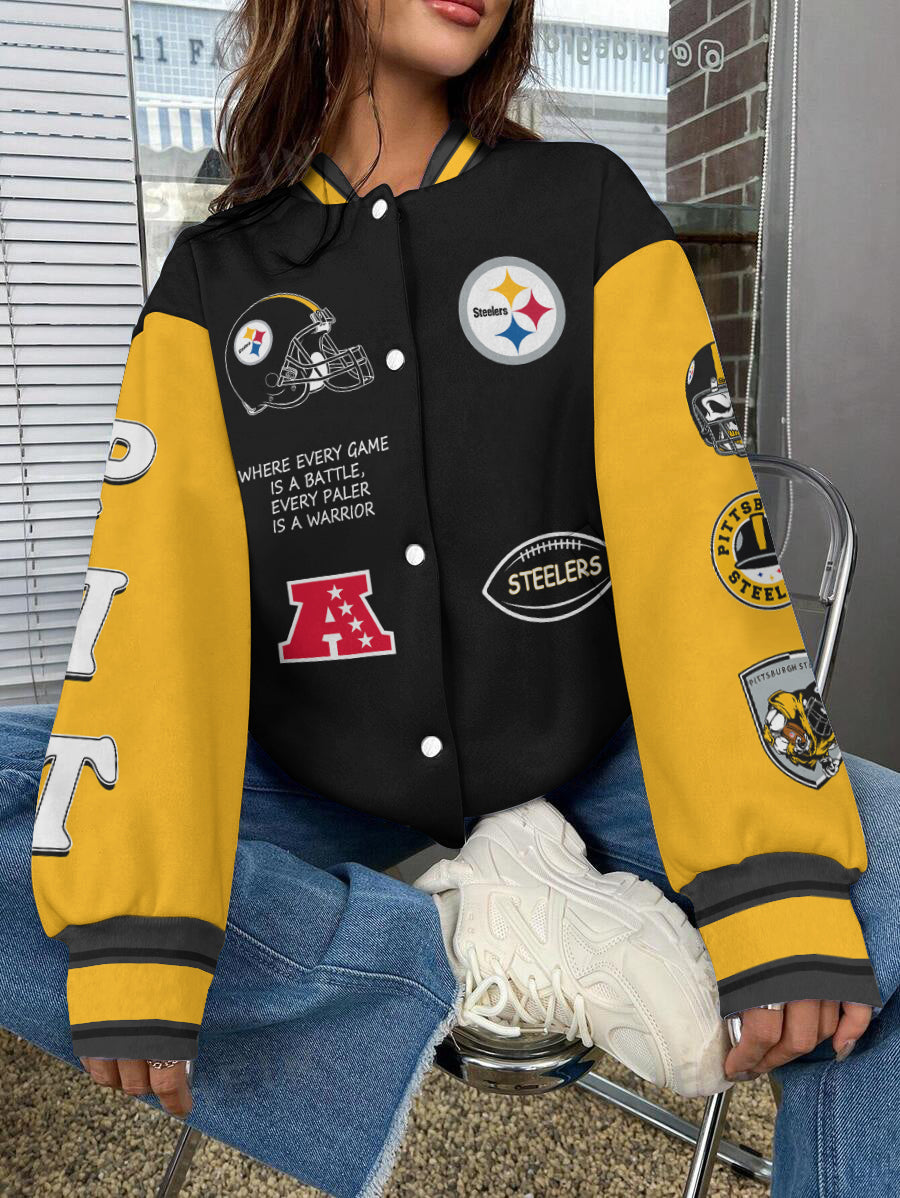 Pittsburgh Steelers National Football League Varsity Jacket AZBTVJK000618