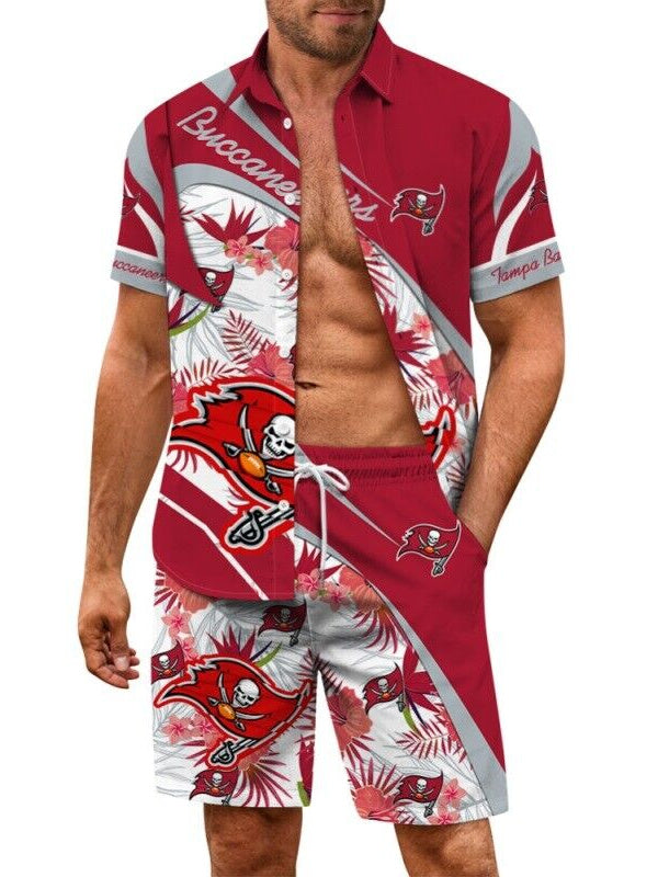 Tampa Bay Buccaneers Combo Hawaiian Shirt and Shorts AZBTHWSS000036