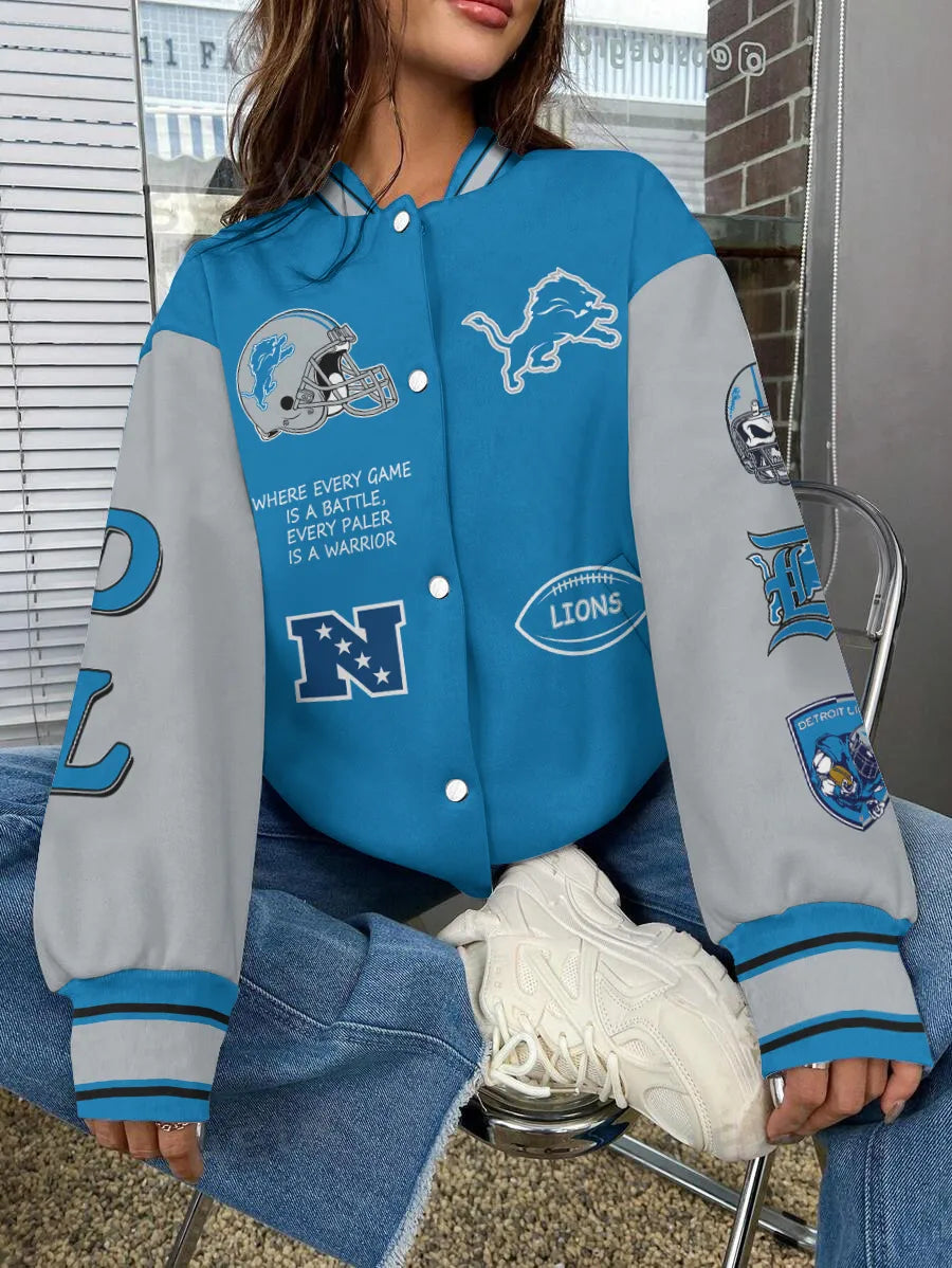 Detroit Lions National Football League Varsity Jacket AZBTVJK000554