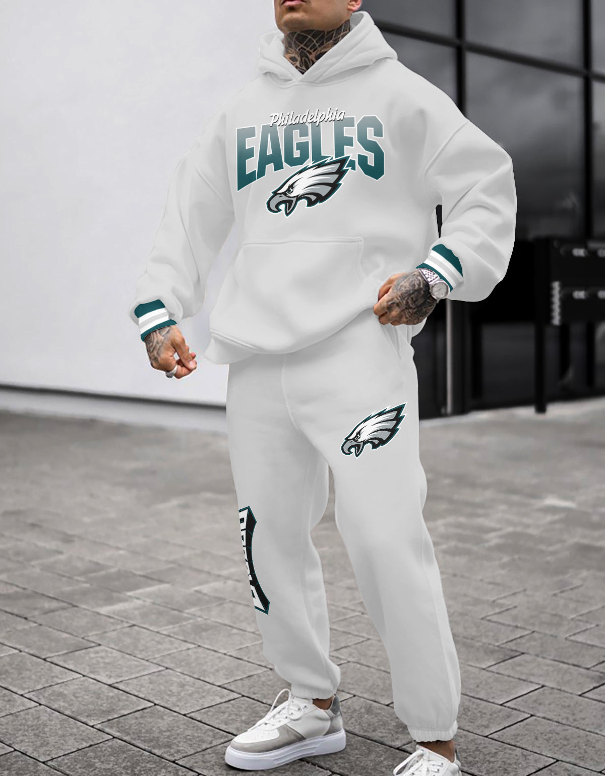 Philadelphia Eagles Combo Pullover Hoodie And Sweatpants AZBTPHSP000094