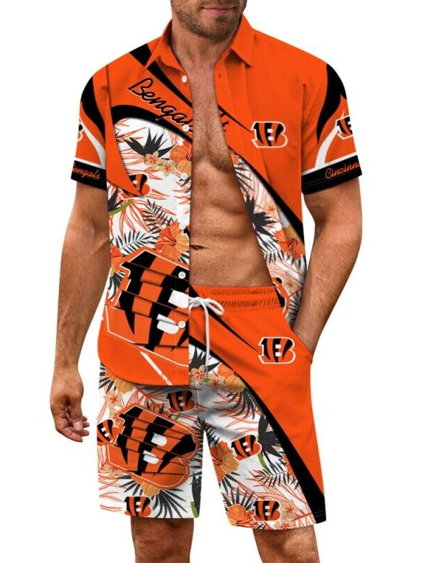 Cincinnati Bengals Combo Hawaiian Shirt and Shorts AZBTHWSS000125
