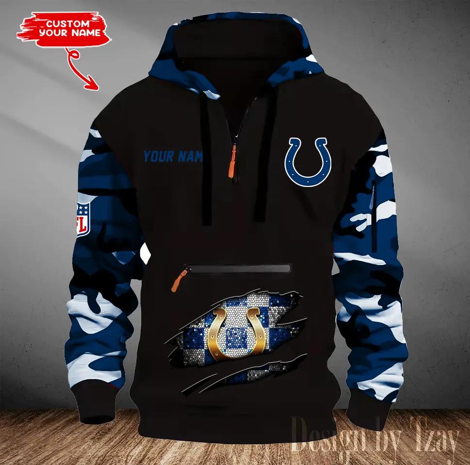 Indianapolis Colts Camouflage Hooded Sweatshirt HA76