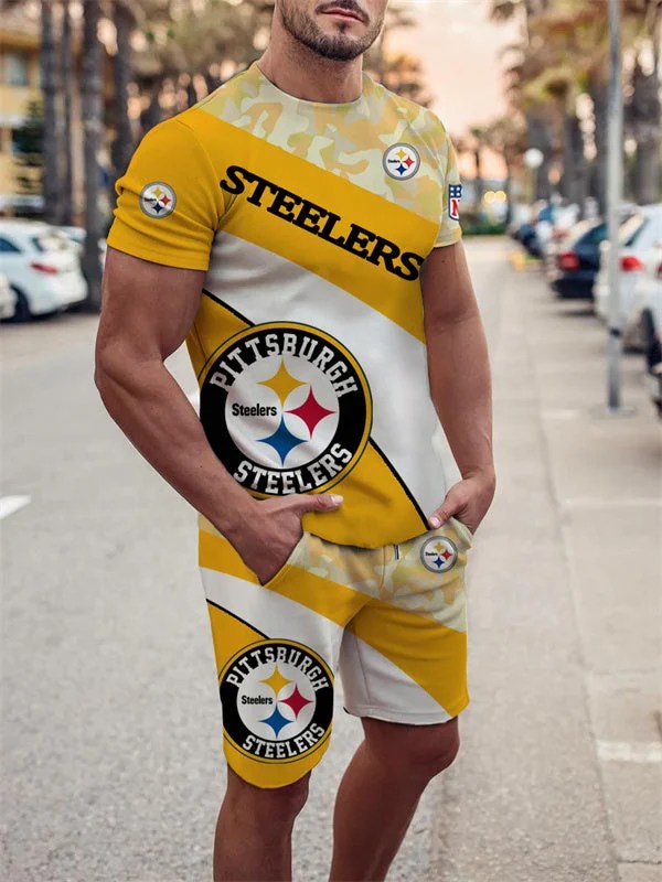 Pittsburgh Steelers T-shirt and Shorts AZTS129