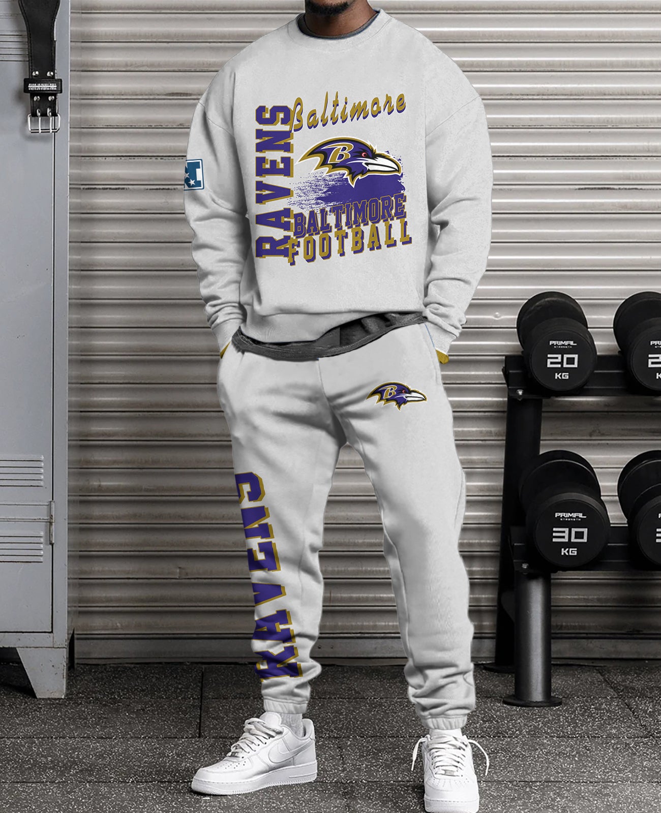 Baltimore Ravens Combo 3D Sweatsuit and Sweatpants Unisex CBSP166