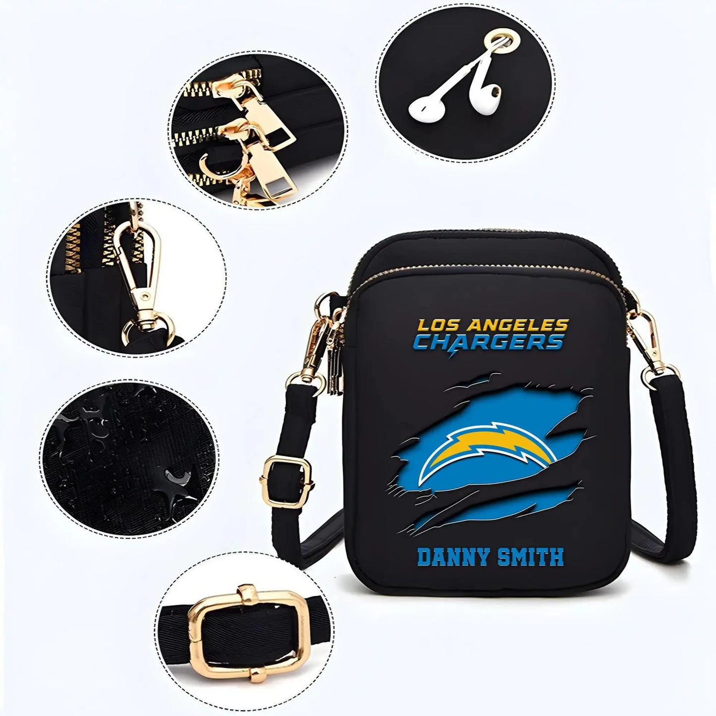 Los Angeles Chargers Mini Crossbody Bag for Women New Trending 2025 AZBT2DMCB000060