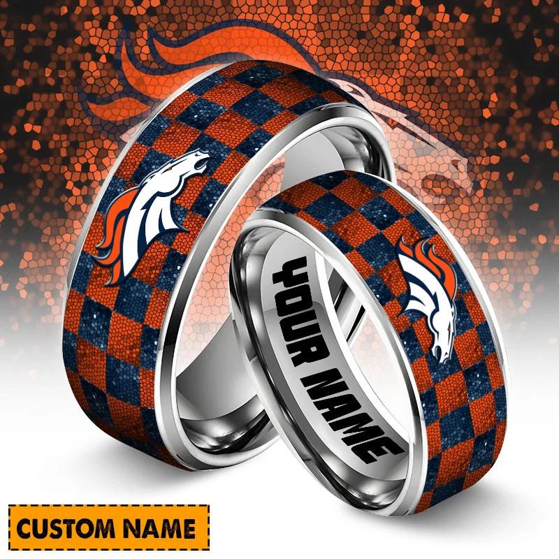 Denver Broncos Special Stainless Ring Custom Name AZBTSR000020