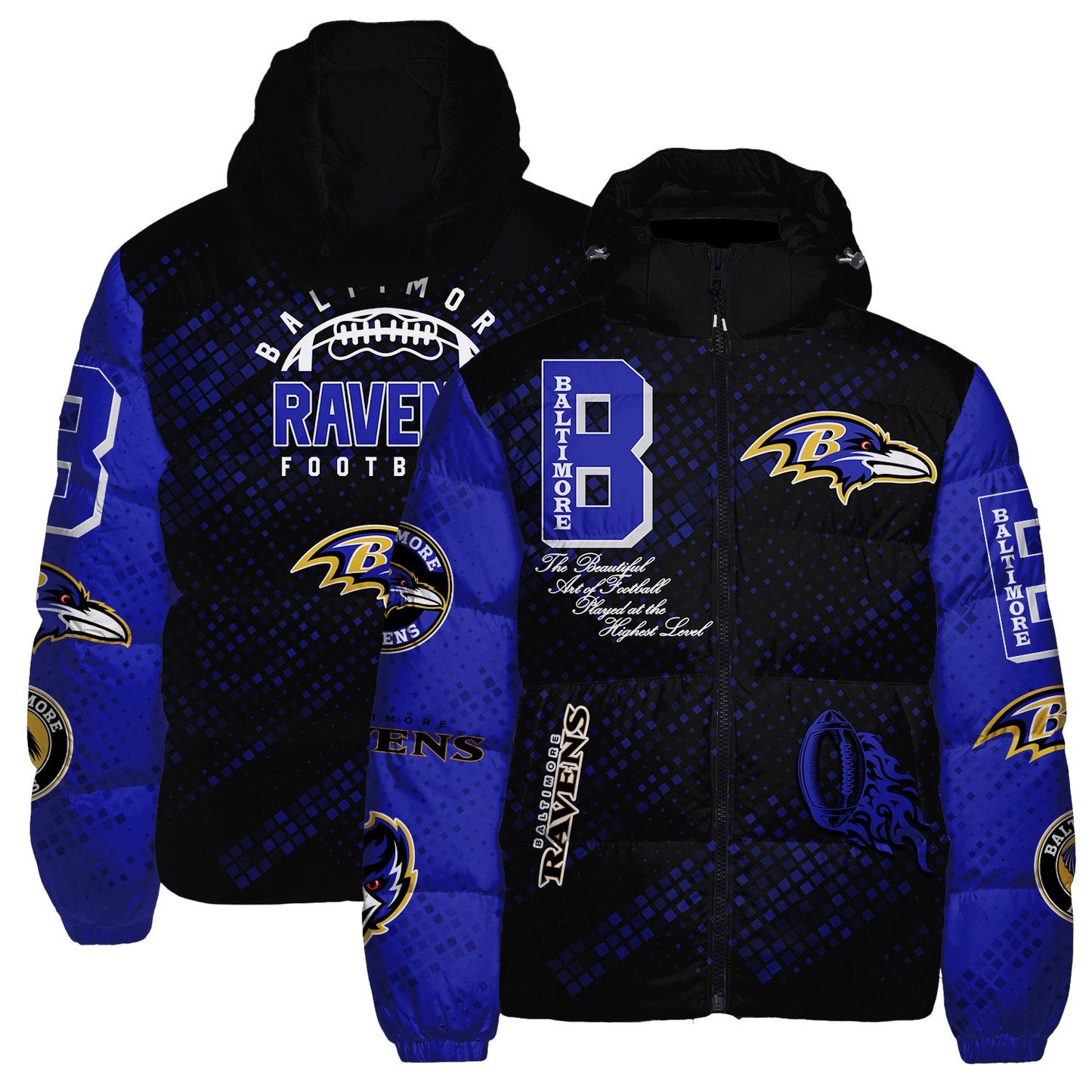 Baltimore Ravens CozyCloud Down Jacket AZBTDWJ000056