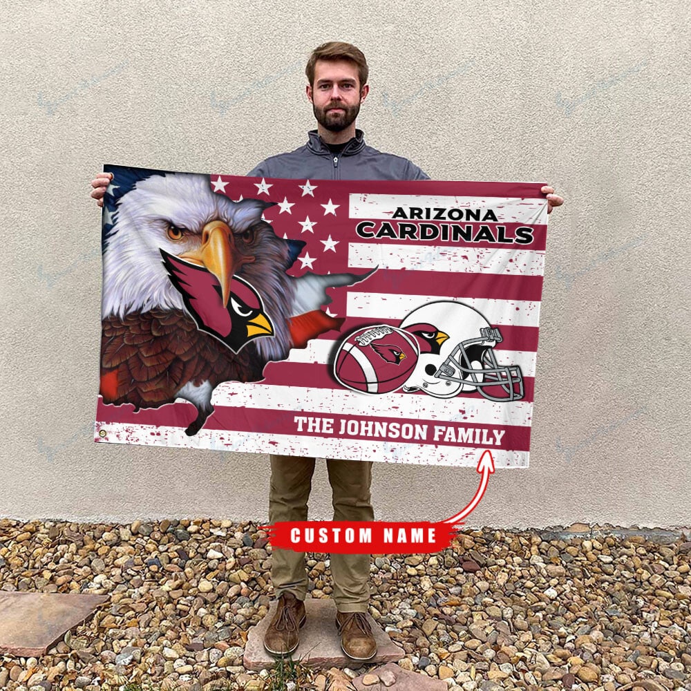 Arizona Cardinals-Flag-Custom Name