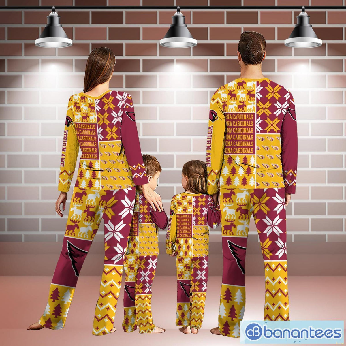 Arizona Cardinals Pajamas Christmas Gift For Family AZCPYZAM097