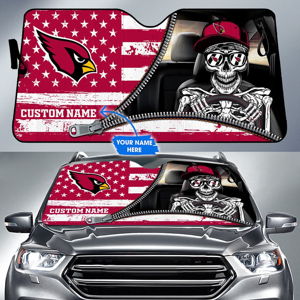Arizona Cardinals Personalized Auto Sun Shade BG62
