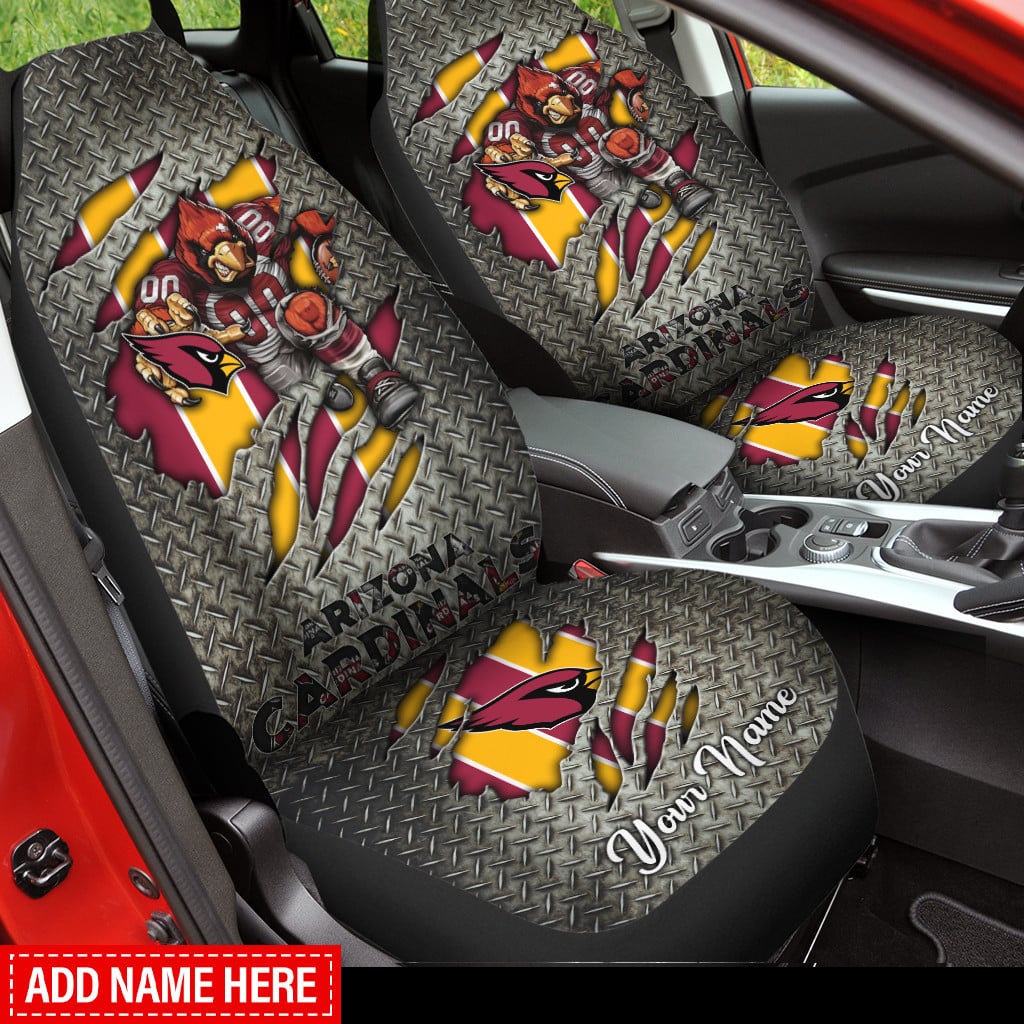 Arizona Cardinals Personalized Car Seat Covers BG294