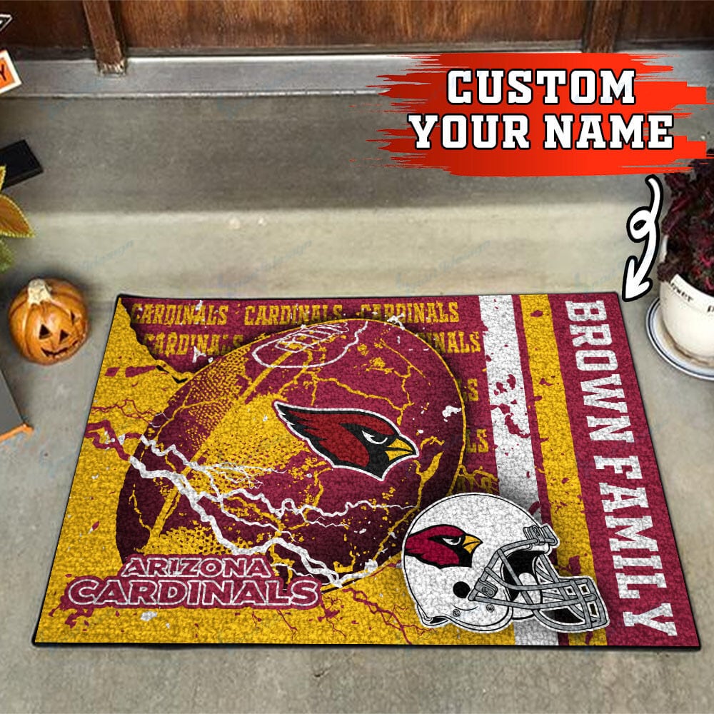 Arizona Cardinals Personalized Doormat BG01