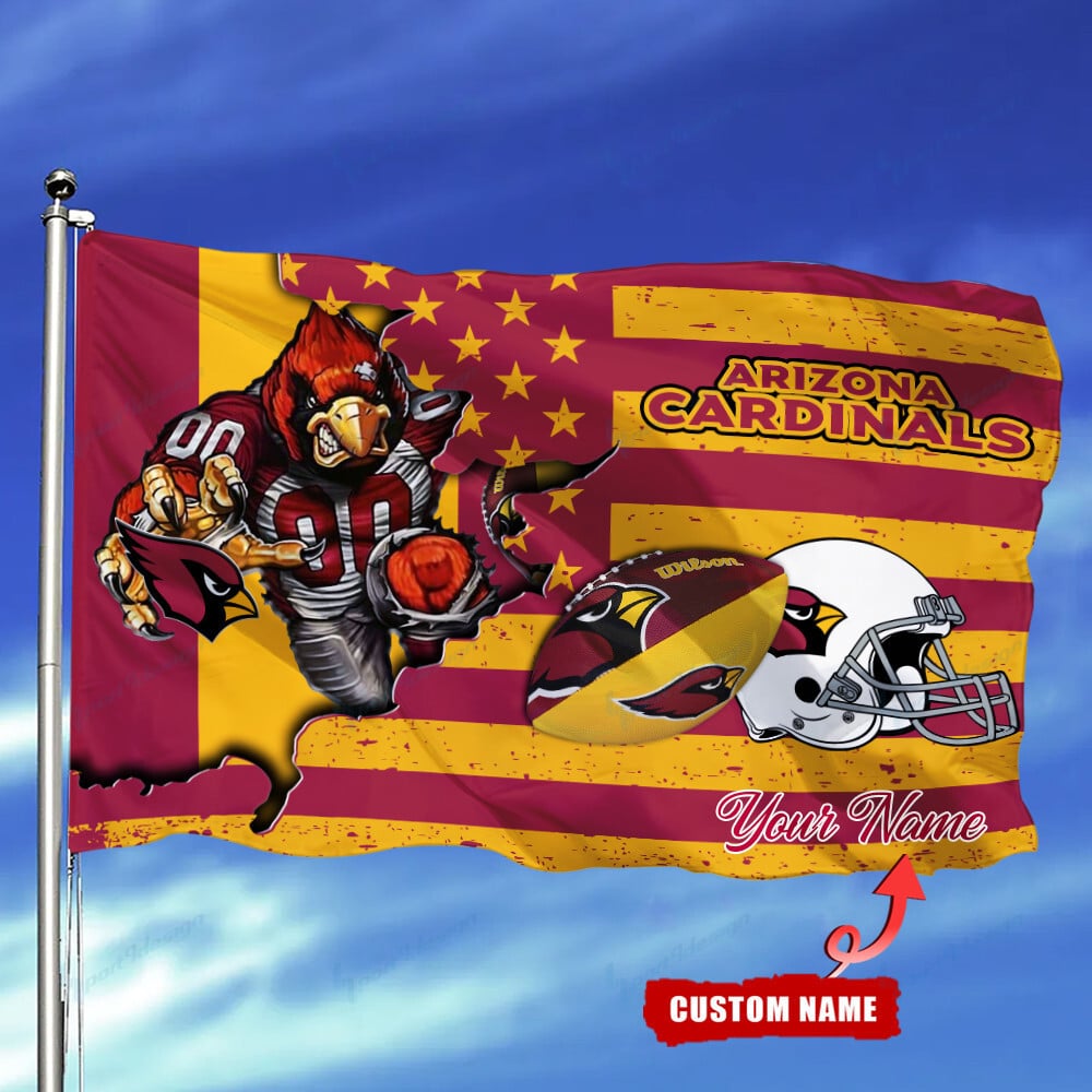 Arizona Cardinals Personalized Flag 112
