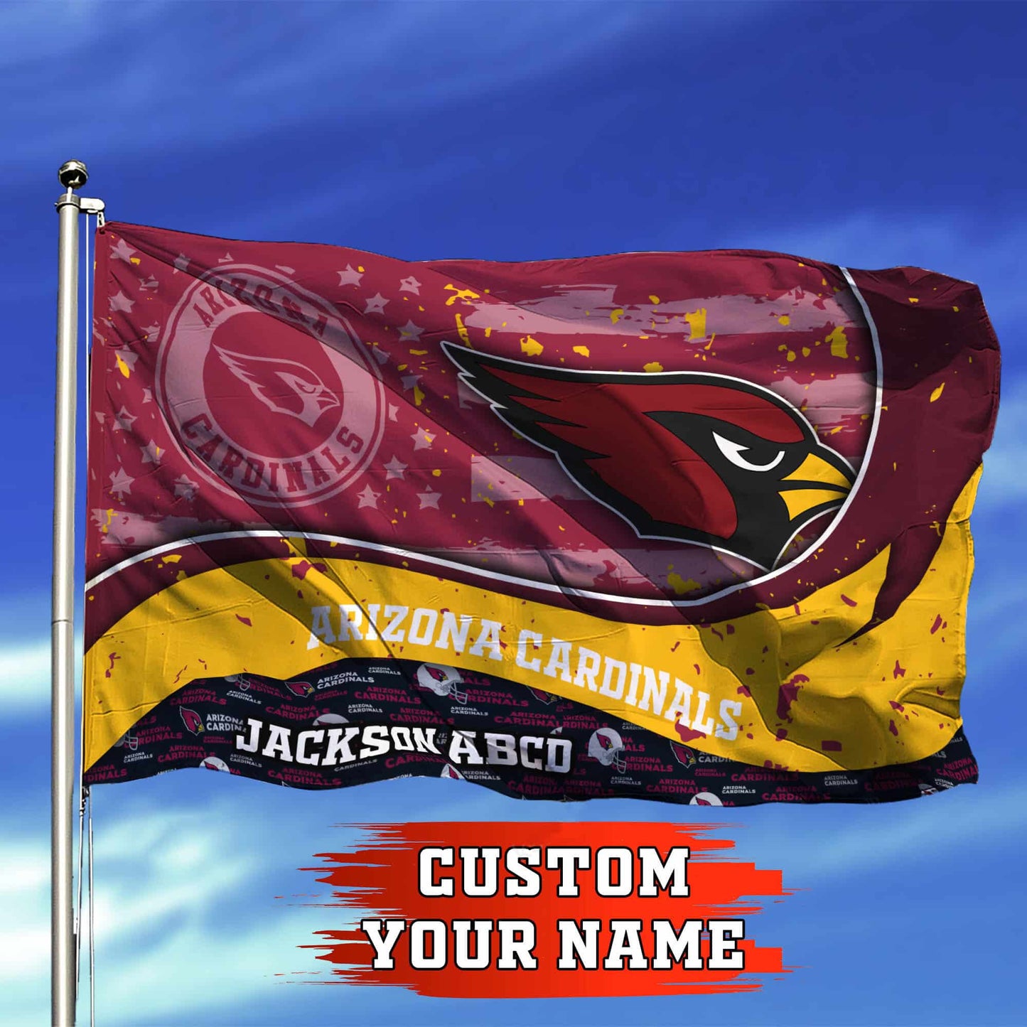 Arizona Cardinals Personalized Flag 306