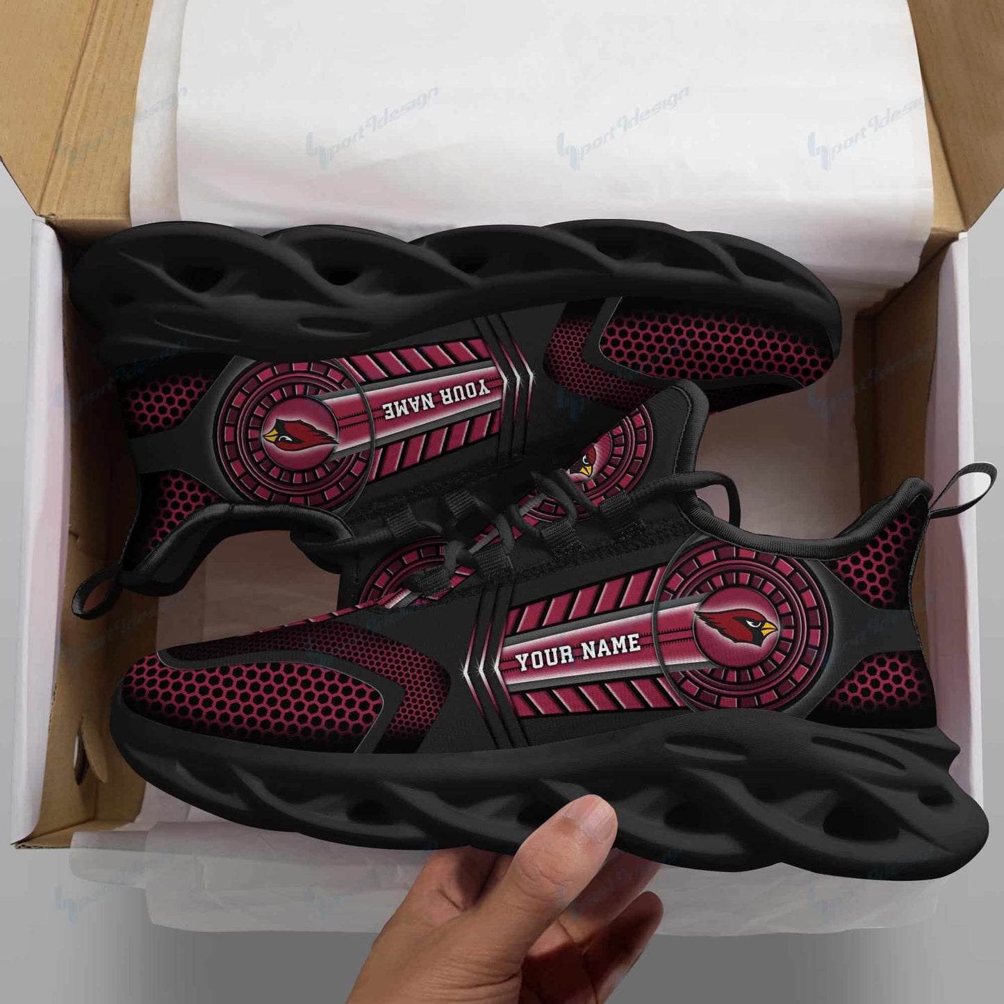 Arizona Cardinals Personalized Running Sneakers SPD170