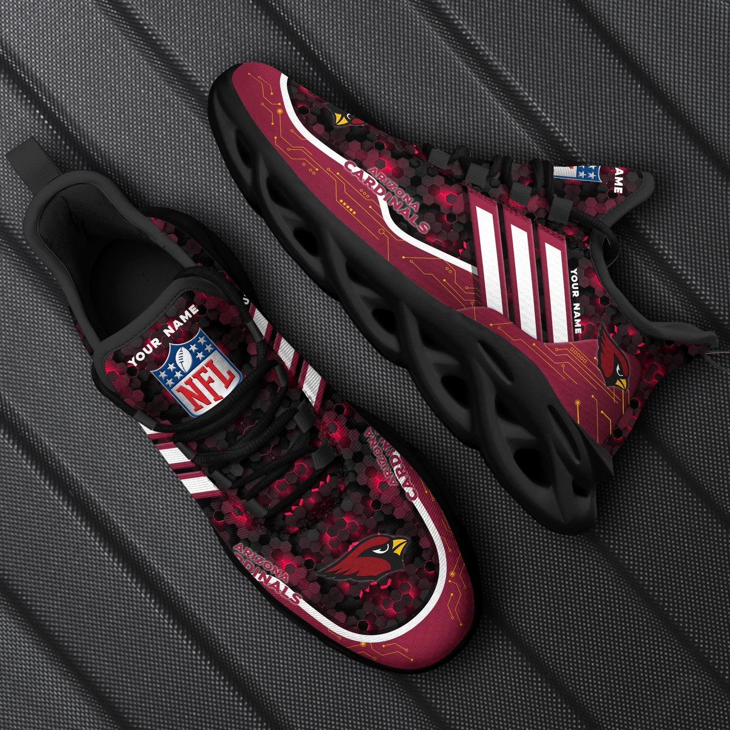 Arizona Cardinals Personalized Yezy Running Sneakers SPD639