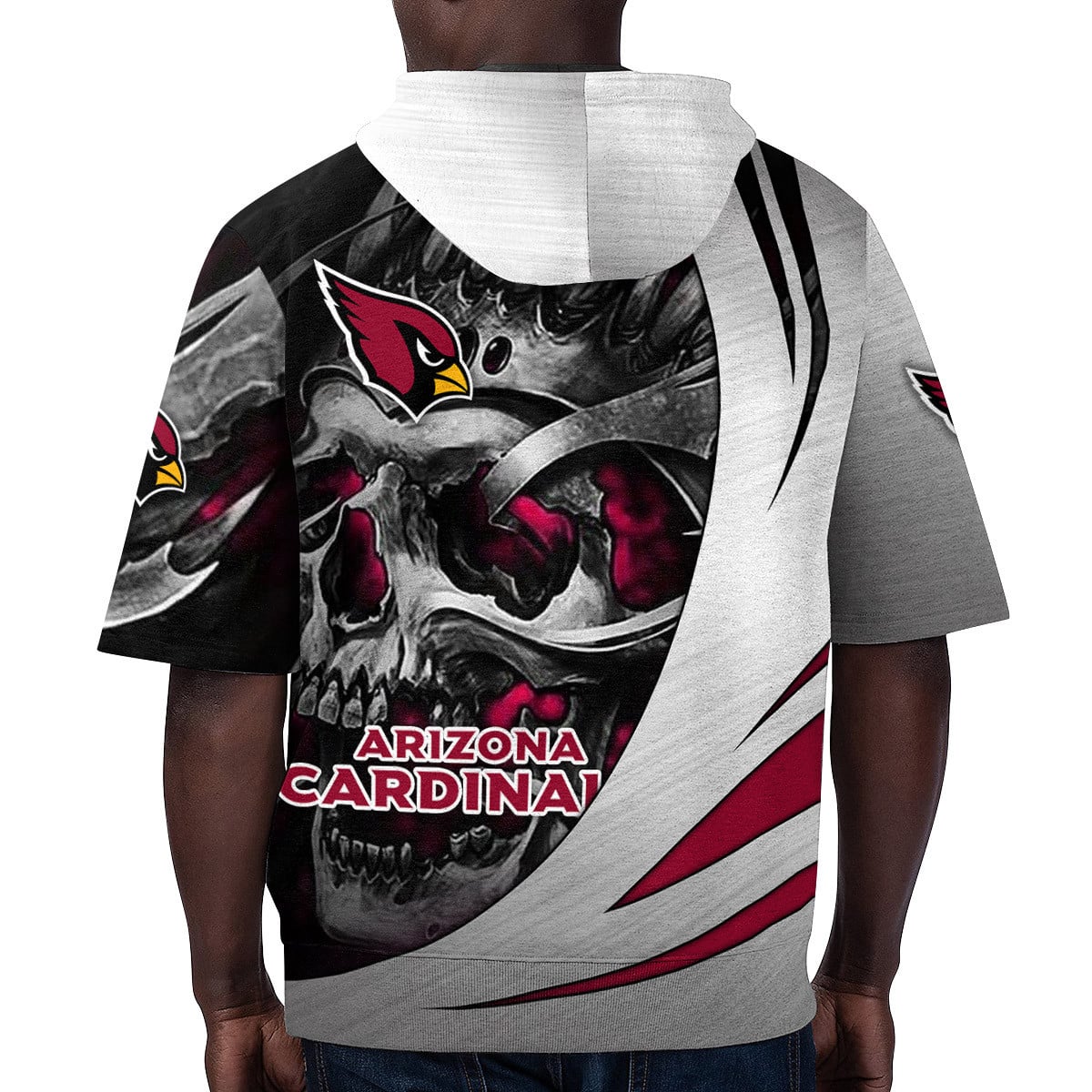 Arizona Cardinals Short Sleeve Hoodie BG64