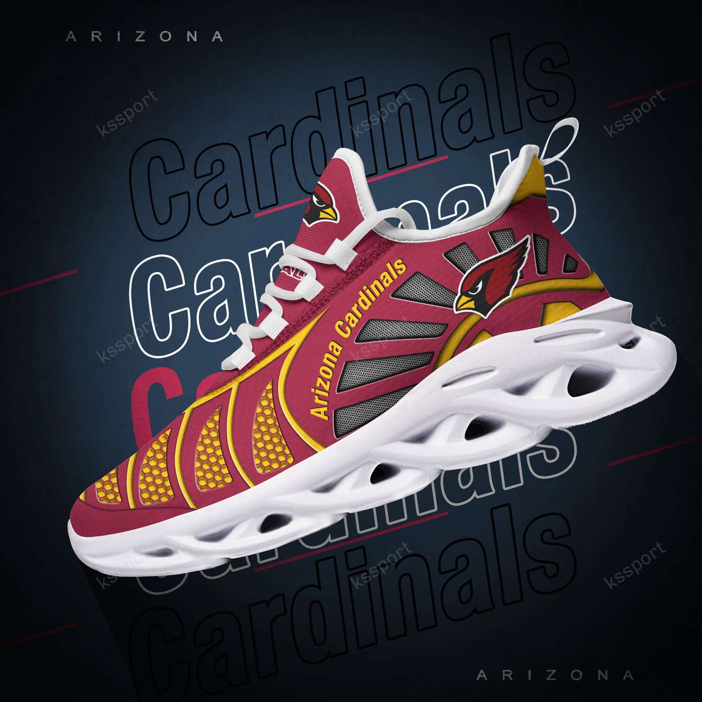 Arizona Cardinals Yezy Running Sneakers BB10