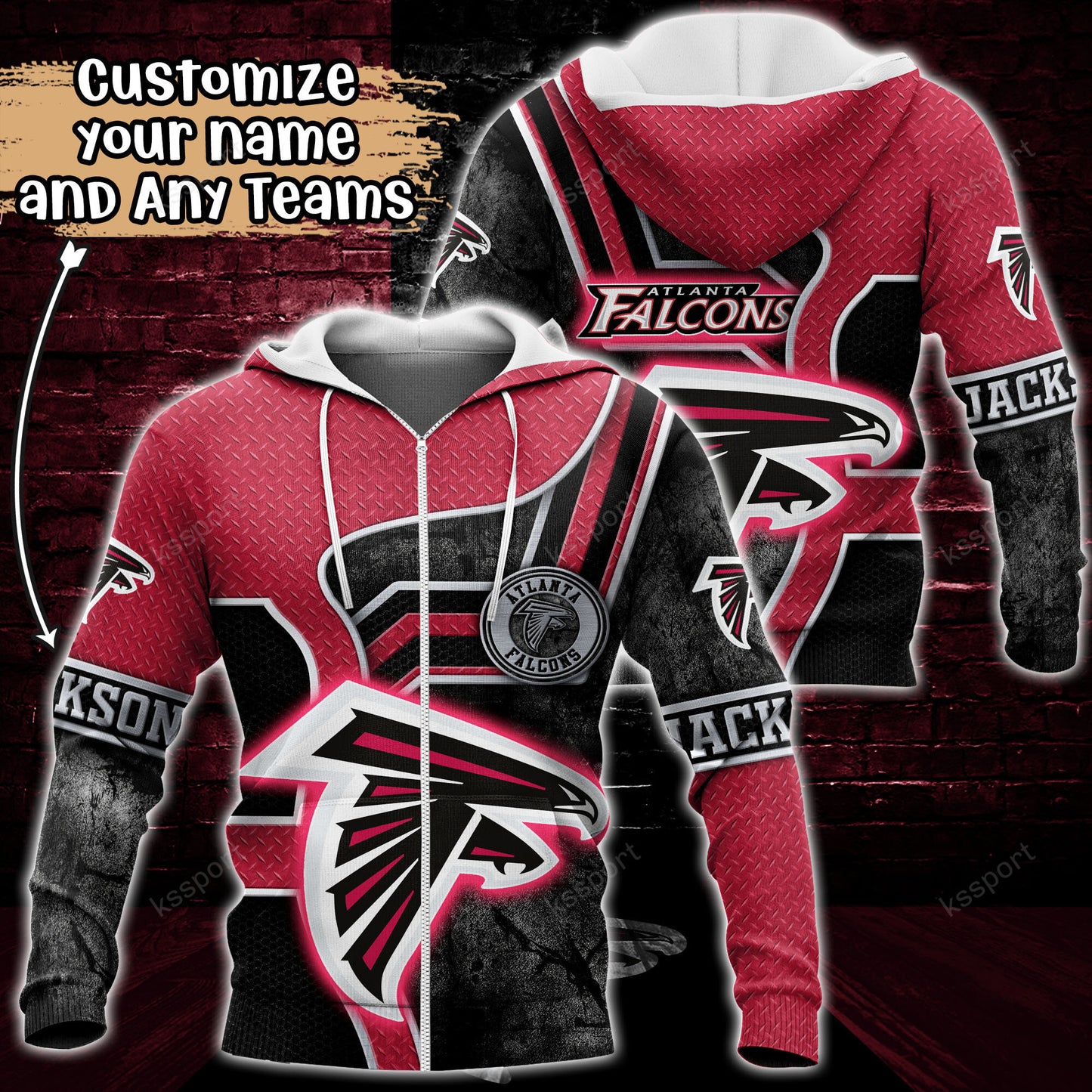 Atlanta Falcons Personalized Hoodie BG885