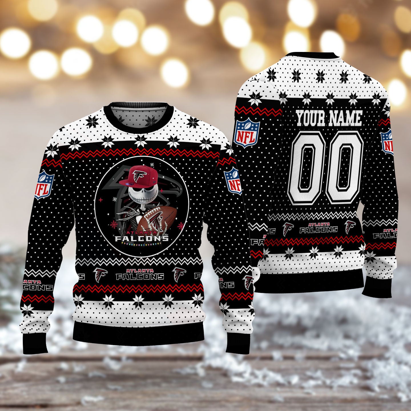 Atlanta Falcons Personalized Woolen Sweater BG20