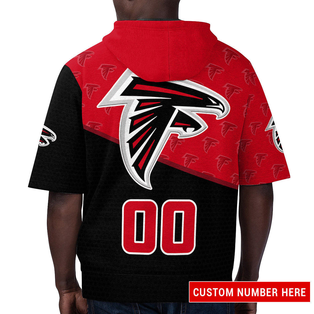 Atlanta Falcons Short Sleeve Hoodie BG25