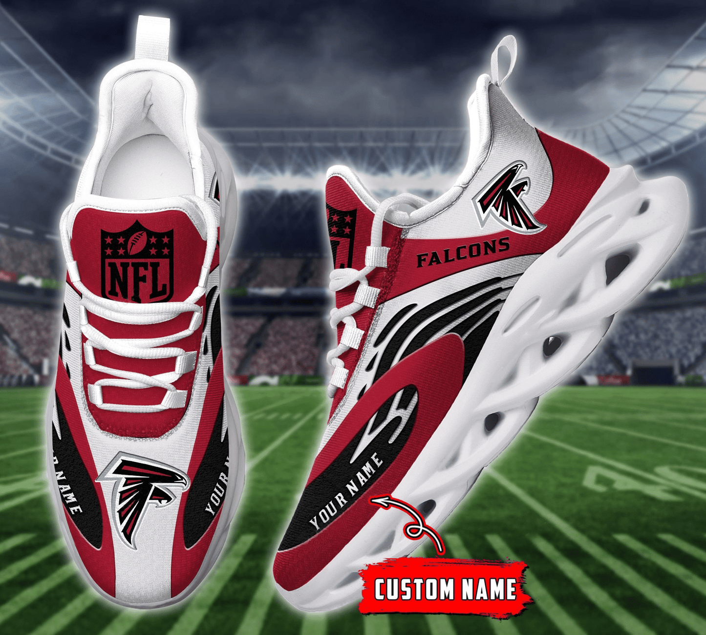 Atlanta Falcons Yezy Running Sneakers 882