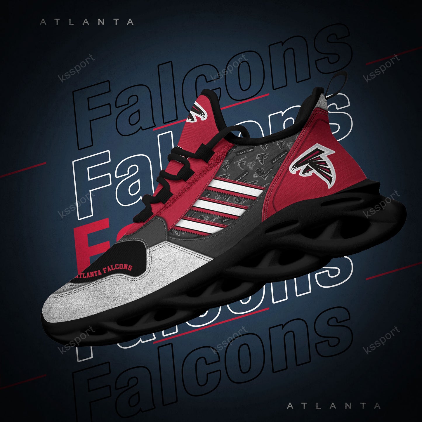 Atlanta Falcons Yezy Running Sneakers BG757