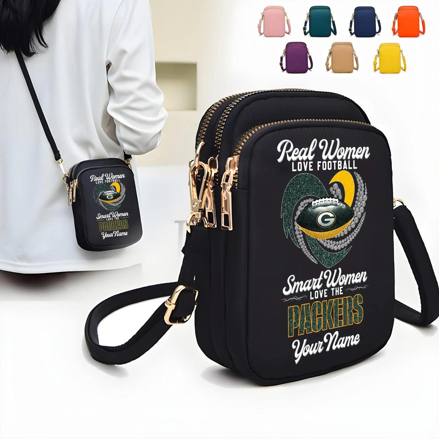 Green Bay Packers Mini Crossbody Bag for Women New Trending 2025 AZBT2DMCB000041