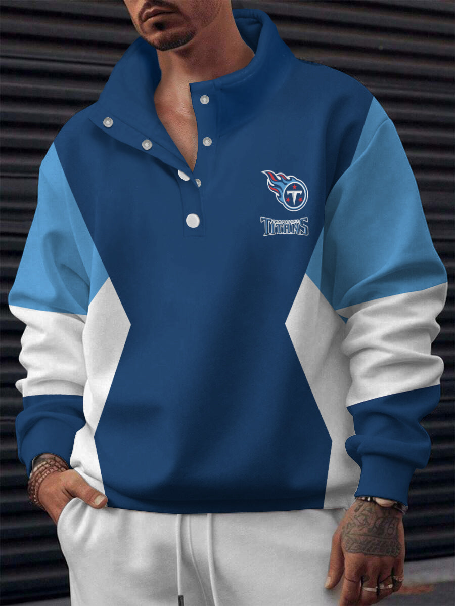 Tennessee Titans Casual Colorful Stand Collar Sweatshirt AZBTSCSW000552
