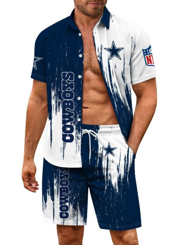Dallas Cowboys Combo Hawaiian Shirt and Shorts AZBTHWSS000202
