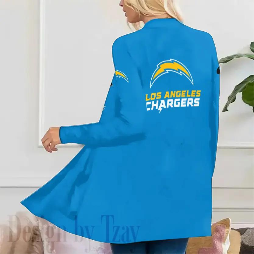 Los Angeles Chargers Women Patch Pocket Cardigan BT105