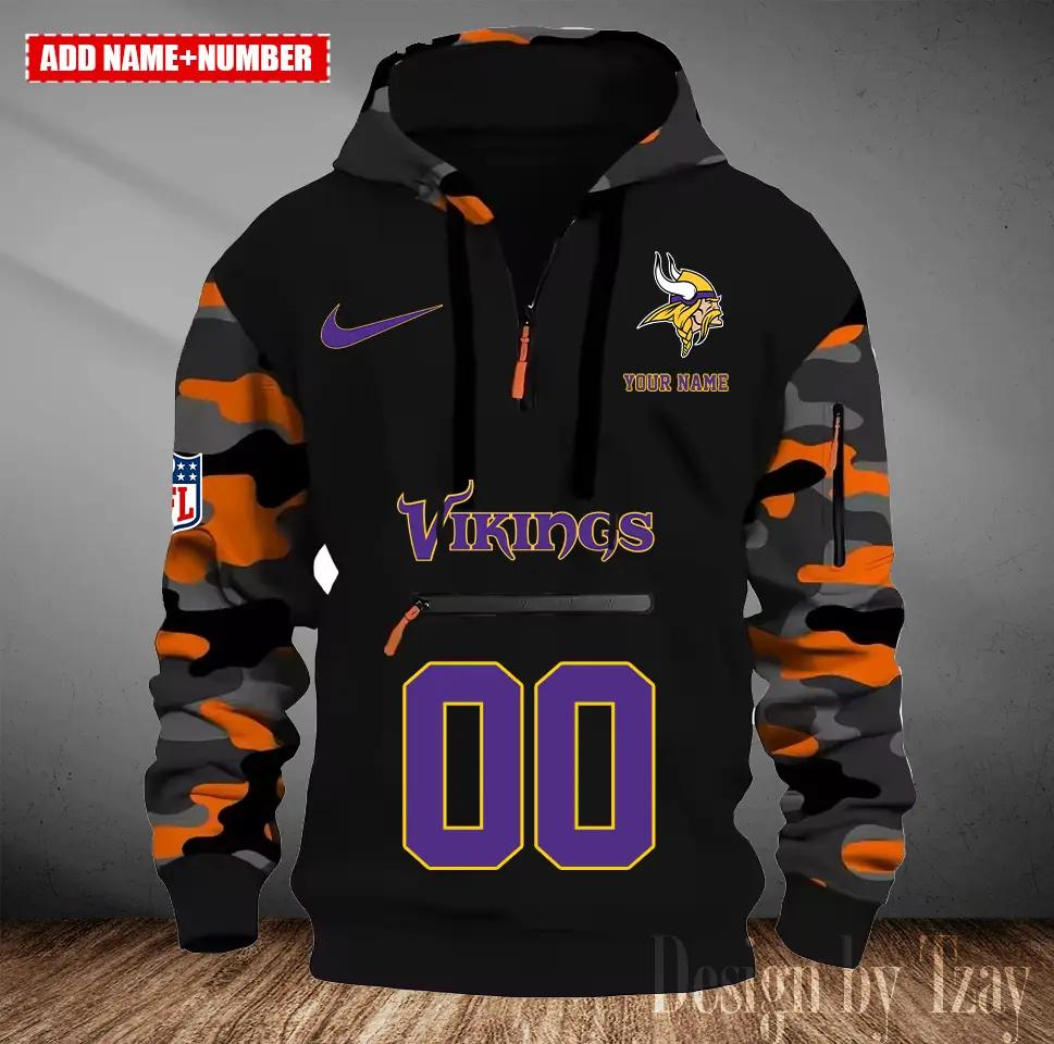 Minnesota Vikings Camouflage Hooded Sweatshirt HA21