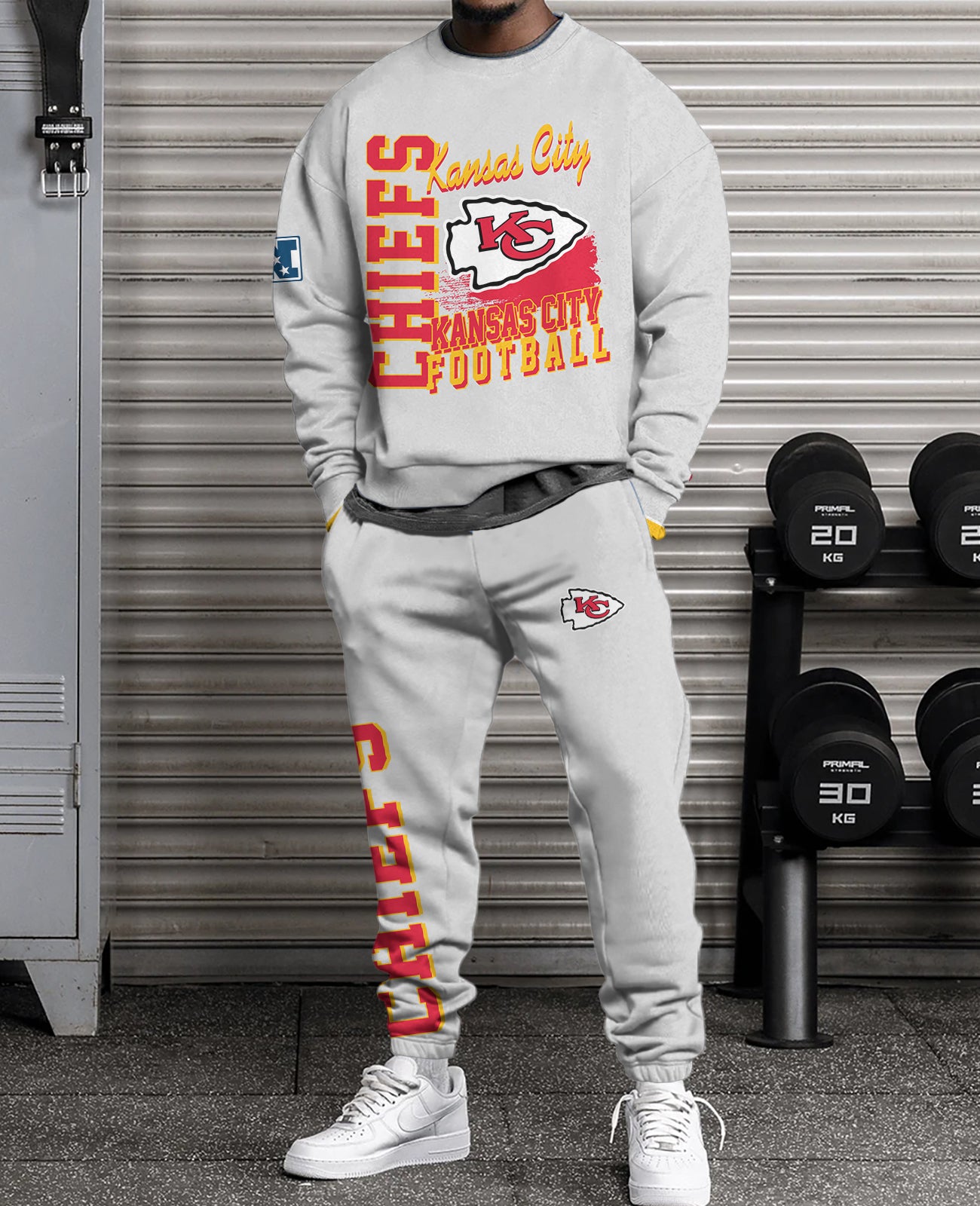Kansas City Chiefs Combo 3D Sweatsuit and Sweatpants Unisex CBSP85