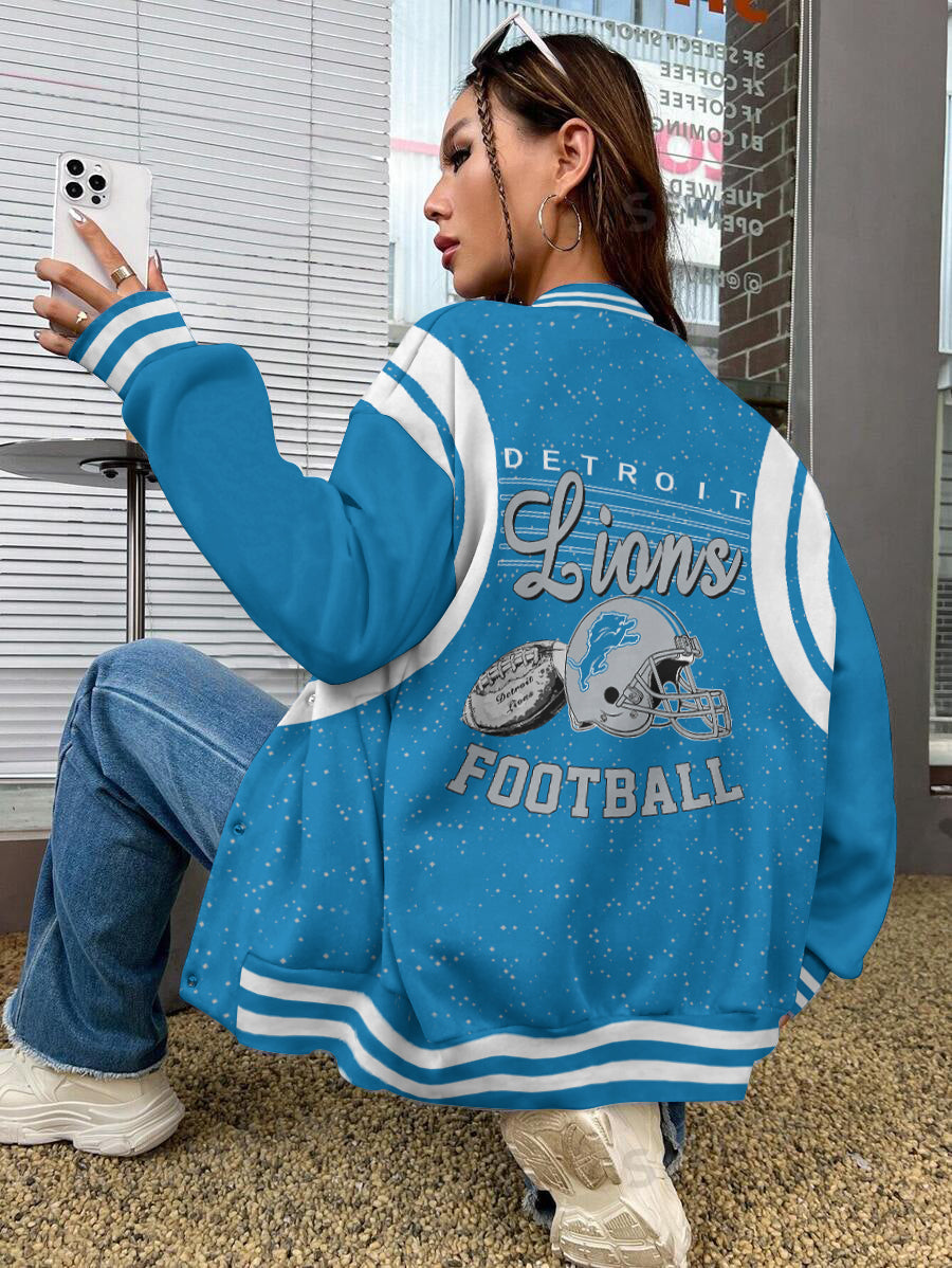 Detroit Lions National Football League Varsity Jacket AZBTVJK000538