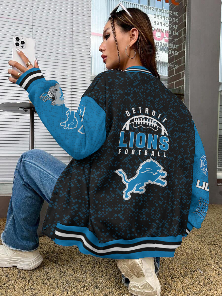 Detroit Lions National Football League Varsity Jacket AZBTVJK000406